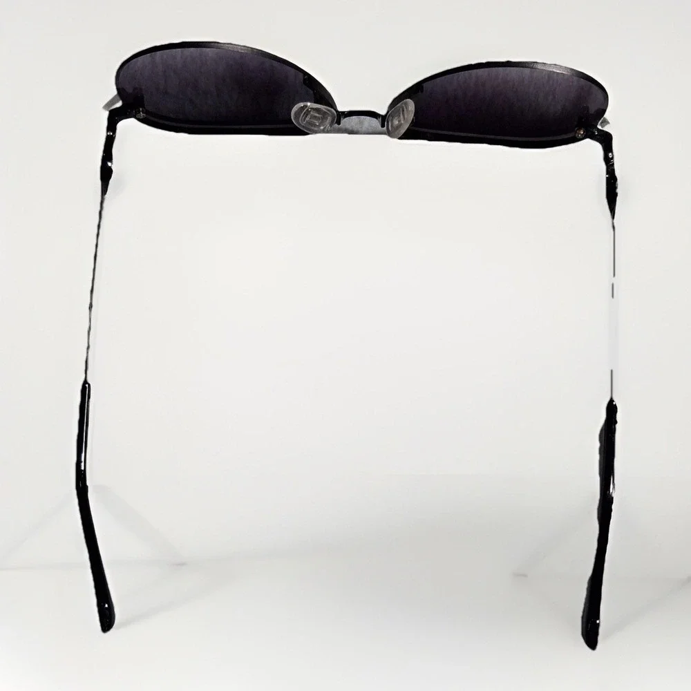 Prive Revaux Bijou 807 Black Aviator Sunglasses Purple Gradient Lens with Case